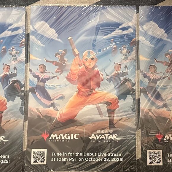 Magic:The Gathering x Avatar:The Last Airbender Exclusive Set of 3 Promo Posters - Picture 2 of 3